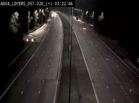 Webcam dans la montée de Loyers sur l'E411, après le viaduc de Beez en venant de Namur et en direction du Luxembourg