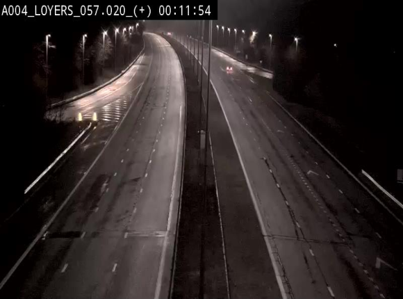 Webcam dans la montée de Loyers sur l'E411, après le viaduc de Beez en venant de Namur et en direction du Luxembourg