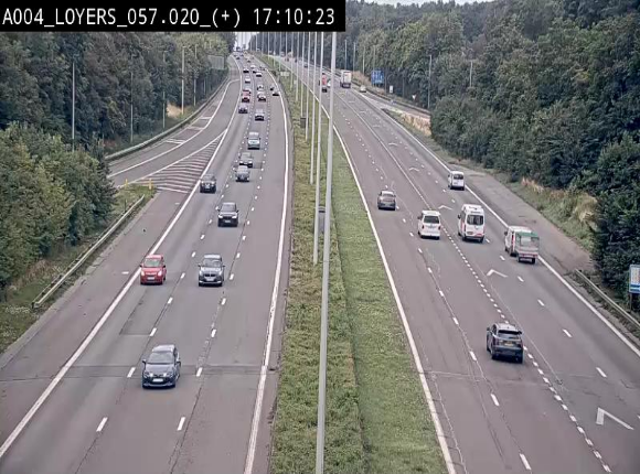 <h2>Webcam dans la montée de Loyers sur l'E411, après le viaduc de Beez en venant de Namur et en direction du Luxembourg</h2>