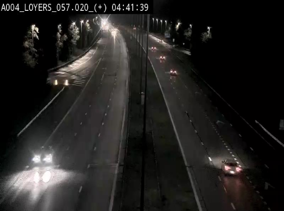 Webcam dans la montée de Loyers sur l'E411, après le viaduc de Beez en venant de Namur et en direction du Luxembourg