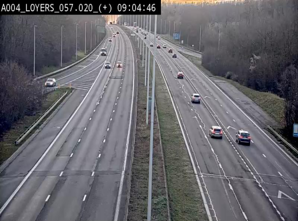 <h2>Webcam dans la montée de Loyers sur l'E411, après le viaduc de Beez en venant de Namur et en direction du Luxembourg</h2>