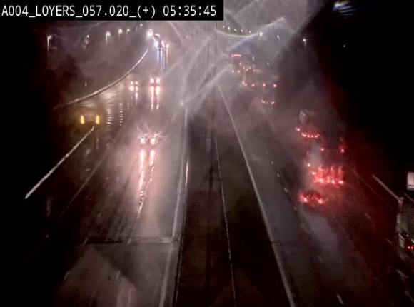 Webcam dans la montée de Loyers sur l'E411, après le viaduc de Beez en venant de Namur et en direction du Luxembourg