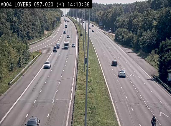 <h2>Webcam dans la montée de Loyers sur l'E411, après le viaduc de Beez en venant de Namur et en direction du Luxembourg</h2>