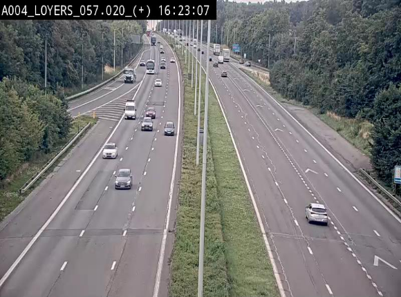 <h2>Webcam dans la montée de Loyers sur l'E411, après le viaduc de Beez en venant de Namur et en direction du Luxembourg</h2>