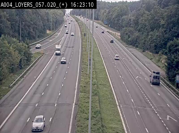 <h2>Webcam dans la montée de Loyers sur l'E411, après le viaduc de Beez en venant de Namur et en direction du Luxembourg</h2>