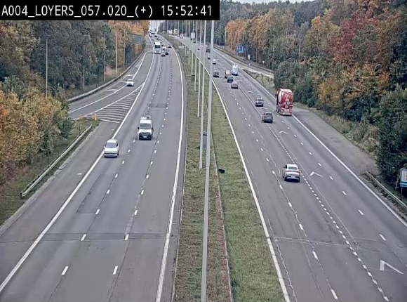 <h2>Webcam dans la montée de Loyers sur l'E411, après le viaduc de Beez en venant de Namur et en direction du Luxembourg</h2>