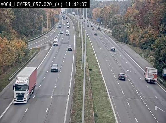 <h2>Webcam dans la montée de Loyers sur l'E411, après le viaduc de Beez en venant de Namur et en direction du Luxembourg</h2>