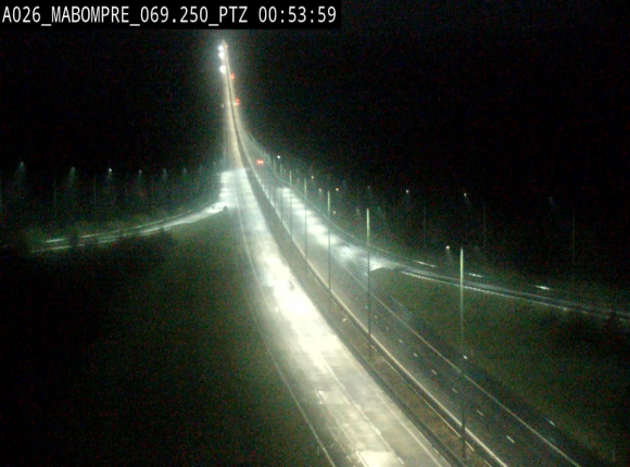 Webcam E25 (A26) à Mabompré. Vue orientée vers Liège