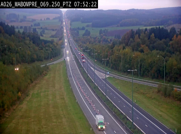 <h2>Webcam E25 (A26) à Mabompré. Vue orientée vers Liège</h2>