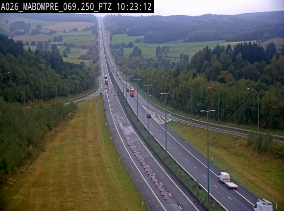 <h2>Webcam E25 (A26) à Mabompré. Vue orientée vers Liège</h2>