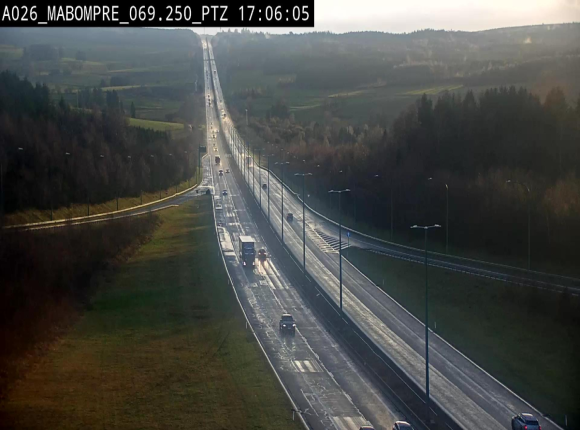 <h2>Webcam E25 (A26) à Mabompré. Vue orientée vers Liège</h2>