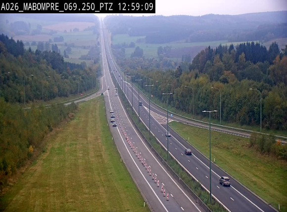 <h2>Webcam E25 (A26) à Mabompré. Vue orientée vers Liège</h2>
