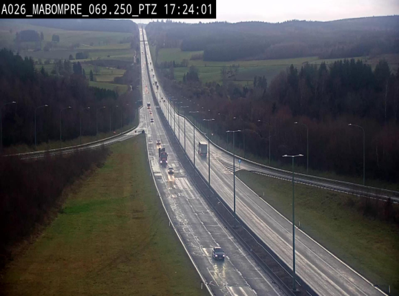 <h2>Webcam E25 (A26) à Mabompré. Vue orientée vers Liège</h2>