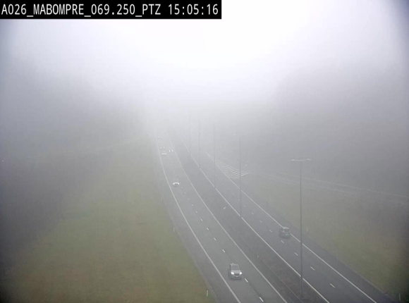 Webcam E25 (A26) à Mabompré. Vue orientée vers Liège