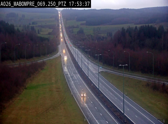 <h2>Webcam E25 (A26) à Mabompré. Vue orientée vers Liège</h2>