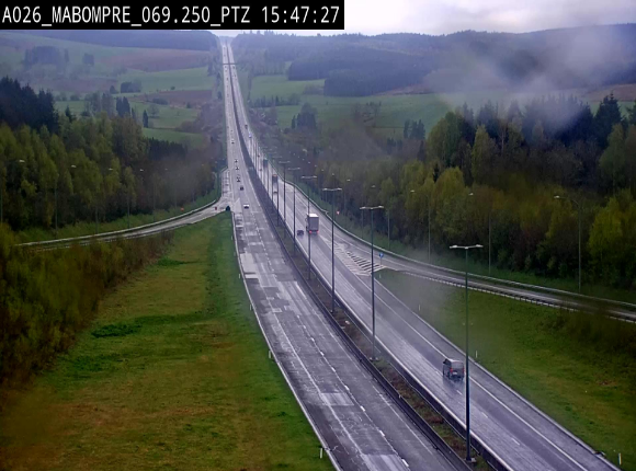 Webcam E25 (A26) à Mabompré. Vue orientée vers Liège