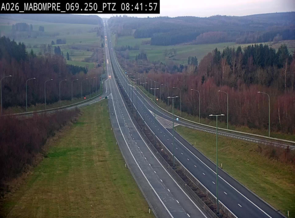 <h2>Webcam E25 (A26) à Mabompré. Vue orientée vers Liège</h2>