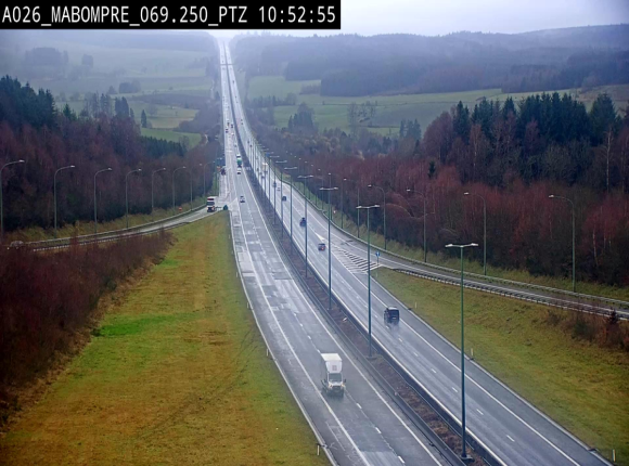 <h2>Webcam E25 (A26) à Mabompré. Vue orientée vers Liège</h2>