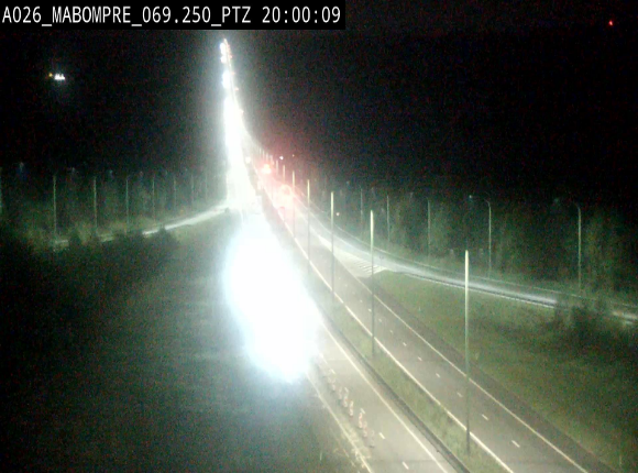 Webcam E25 (A26) à Mabompré. Vue orientée vers Liège