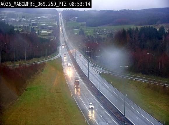 <h2>Webcam E25 (A26) à Mabompré. Vue orientée vers Liège</h2>