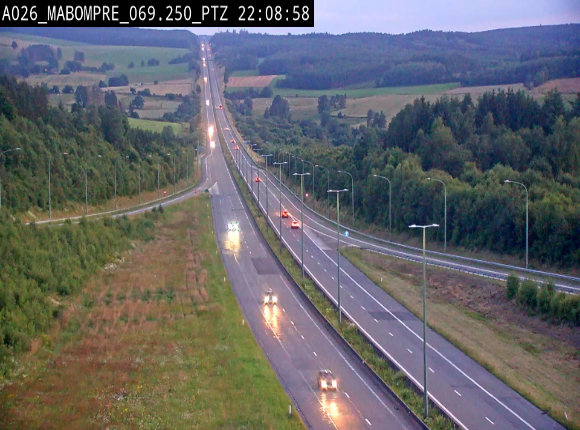 Webcam E25 (A26) à Mabompré. Vue orientée vers Liège