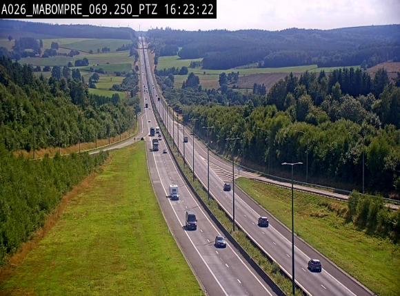 <h2>Webcam E25 (A26) à Mabompré. Vue orientée vers Liège</h2>