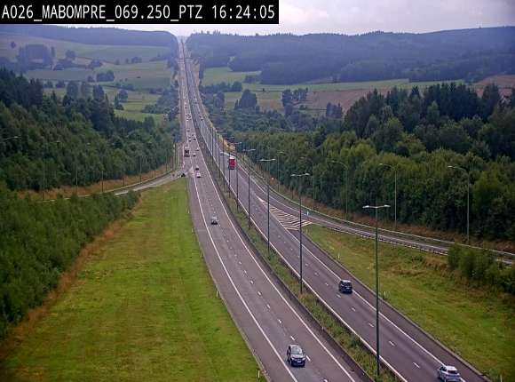 <h2>Webcam E25 (A26) à Mabompré. Vue orientée vers Liège</h2>