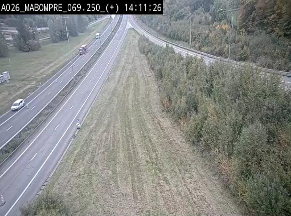 <h2>Webcam E25 (A26) à Mabompré. Vue orientée vers le Luxembourg</h2>