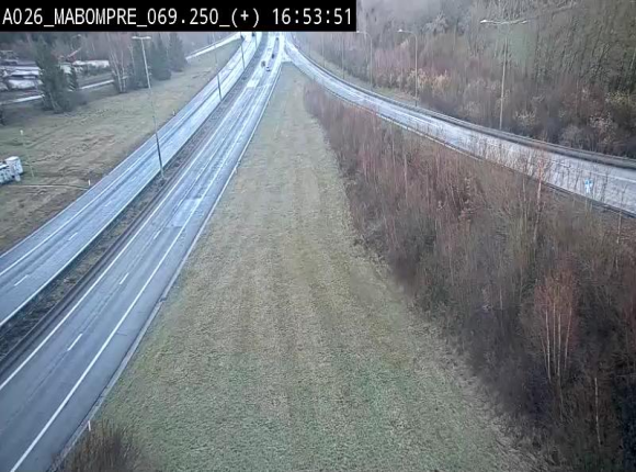 Webcam E25 (A26) à Mabompré. Vue orientée vers le Luxembourg