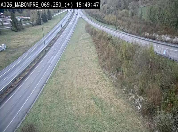 Webcam E25 (A26) à Mabompré. Vue orientée vers le Luxembourg