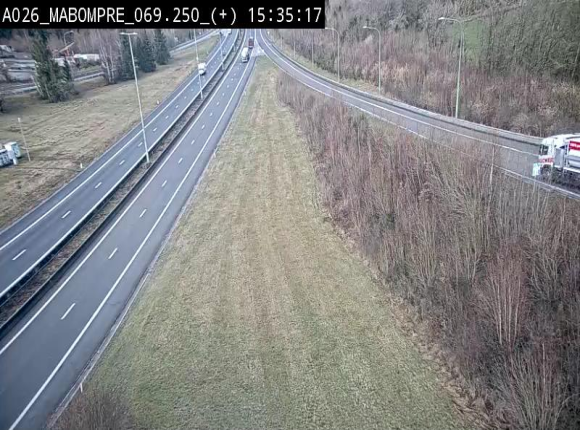 Webcam E25 (A26) à Mabompré. Vue orientée vers le Luxembourg
