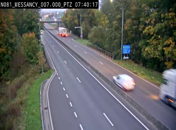 <h2>Webcam sur la N81 (E411) à hauteur du Cora Messancy. Vue orientée vers Arlon</h2>