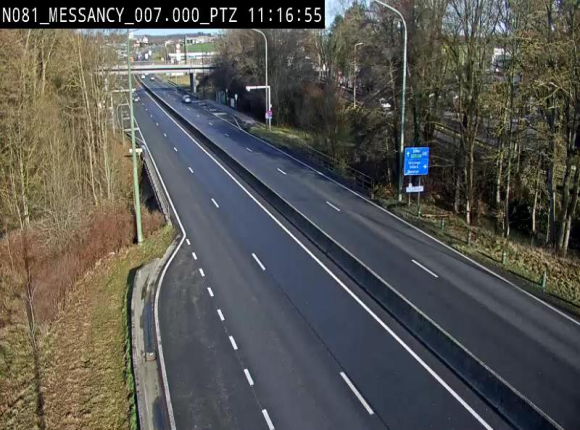 <h2>Webcam sur la N81 (E411) à hauteur du Cora Messancy. Vue orientée vers Arlon</h2>