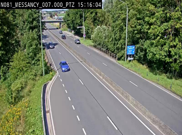 <h2>Webcam sur la N81 (E411) à hauteur du Cora Messancy. Vue orientée vers Arlon</h2>