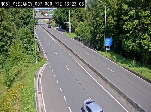 <h2>Webcam sur la N81 (E411) à hauteur du Cora Messancy. Vue orientée vers Arlon</h2>