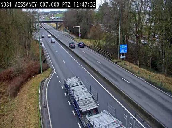 <h2>Webcam sur la N81 (E411) à hauteur du Cora Messancy. Vue orientée vers Arlon</h2>