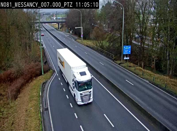 <h2>Webcam sur la N81 (E411) à hauteur du Cora Messancy. Vue orientée vers Arlon</h2>