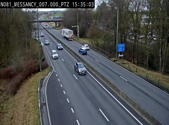 <h2>Webcam sur la N81 (E411) à hauteur du Cora Messancy. Vue orientée vers Arlon</h2>