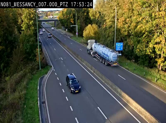 <h2>Webcam sur la N81 (E411) à hauteur du Cora Messancy. Vue orientée vers Arlon</h2>