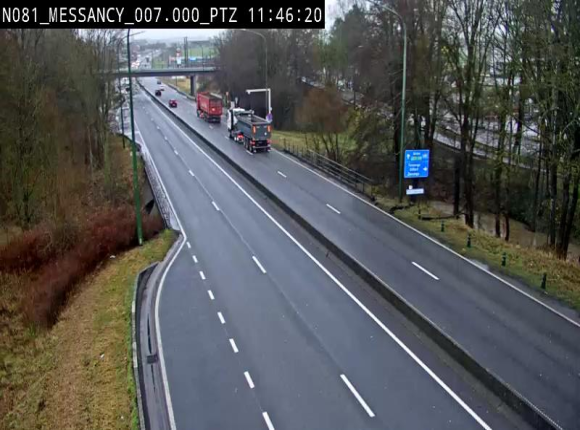 <h2>Webcam sur la N81 (E411) à hauteur du Cora Messancy. Vue orientée vers Arlon</h2>