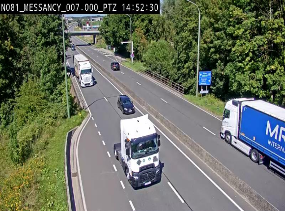 <h2>Webcam sur la N81 (E411) à hauteur du Cora Messancy. Vue orientée vers Arlon</h2>
