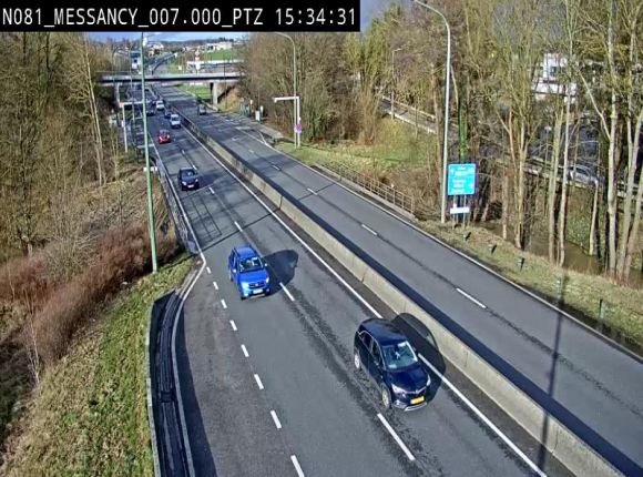 <h2>Webcam sur la N81 (E411) à hauteur du Cora Messancy. Vue orientée vers Arlon</h2>