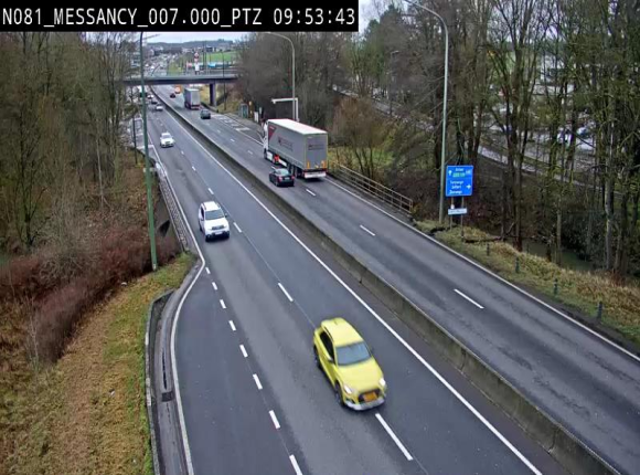 <h2>Webcam sur la N81 (E411) à hauteur du Cora Messancy. Vue orientée vers Arlon</h2>