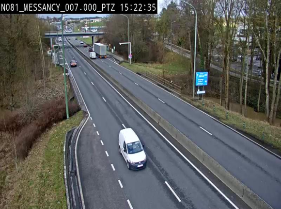 <h2>Webcam sur la N81 (E411) à hauteur du Cora Messancy. Vue orientée vers Arlon</h2>