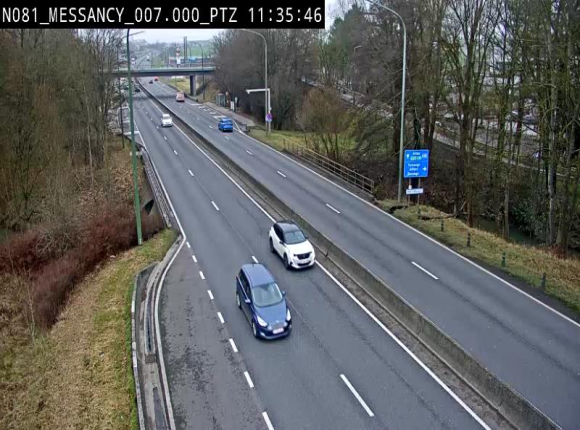 <h2>Webcam sur la N81 (E411) à hauteur du Cora Messancy. Vue orientée vers Arlon</h2>