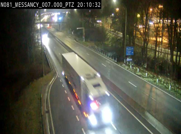 Webcam sur la N81 (E411) à hauteur du Cora Messancy. Vue orientée vers Arlon