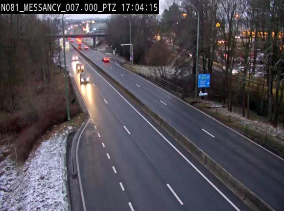 <h2>Webcam sur la N81 (E411) à hauteur du Cora Messancy. Vue orientée vers Arlon</h2>