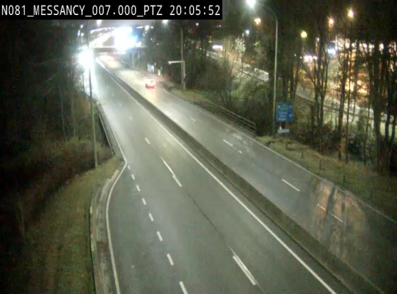 Webcam sur la N81 (E411) à hauteur du Cora Messancy. Vue orientée vers Arlon