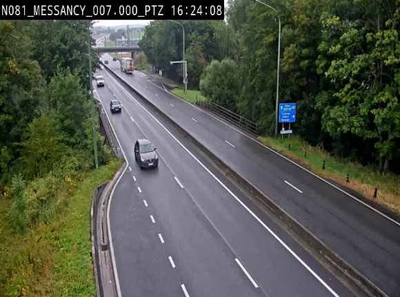 <h2>Webcam sur la N81 (E411) à hauteur du Cora Messancy. Vue orientée vers Arlon</h2>