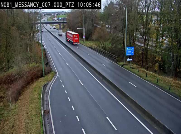 <h2>Webcam sur la N81 (E411) à hauteur du Cora Messancy. Vue orientée vers Arlon</h2>